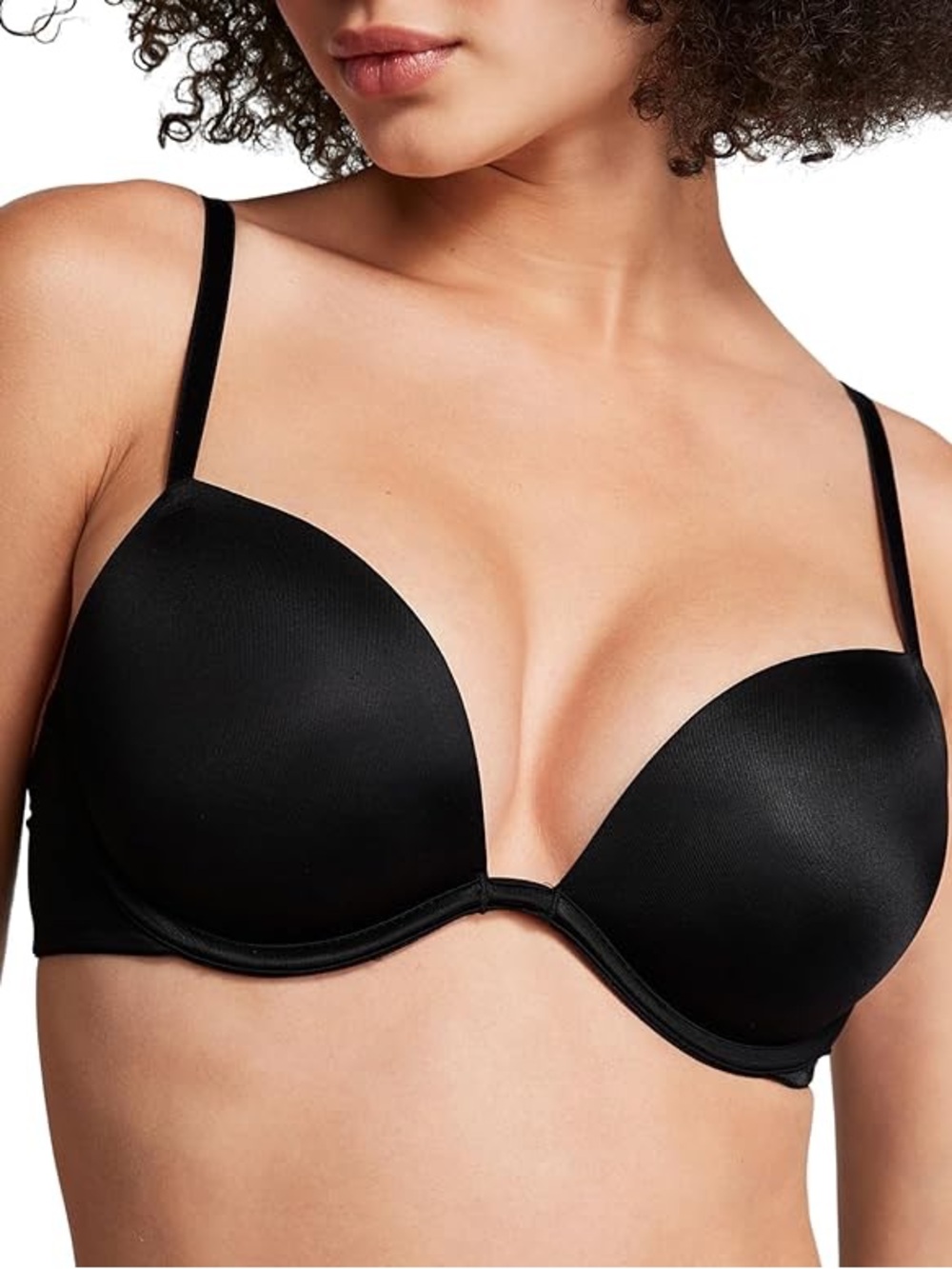 Victoria’s Secret Pink Wear Everywhere Super Push-Up Black Bra 32A